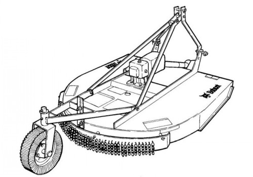 Bobcat 3RC60SB 3RC60SC 3RC72SB 3RC72SC Three-Point Rotary Cutter