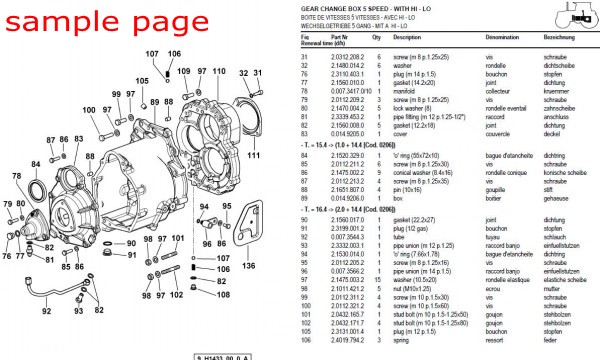 Massey Ferguson Mf 1100 1130 Tractor Service Parts Catalogue Manual Part Number 6513ea Service Repair Manual